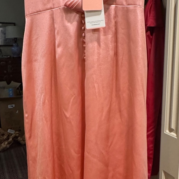 JJ's House Blush Satin three sizes 12, size 16, size 10 Bridesmaid dresses - Picture 2 of 10